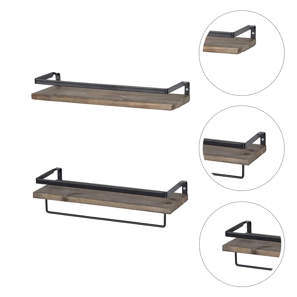 

Деревенские плавающие настенные полки, декоративная полка для хранения, настенные полки