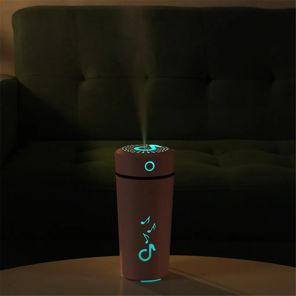 

Portable Desktop Cup Air Humidifier Home Office Car 200ml 5H Colorful Atmosphere LED Light USB Rechargeable Mini Air Humidifier