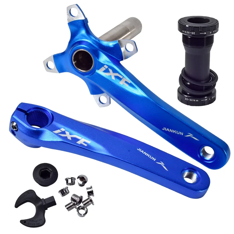 

Mountain bike crankset aluminum alloy bicycle crank sprocket mountain bicycle crank crank fluted disc mtb bike parts