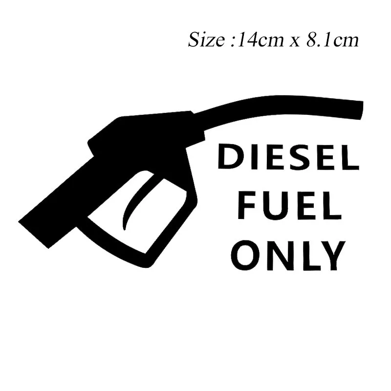 Наклейка для автомобиля только дизельного топлива забавная винила креативная