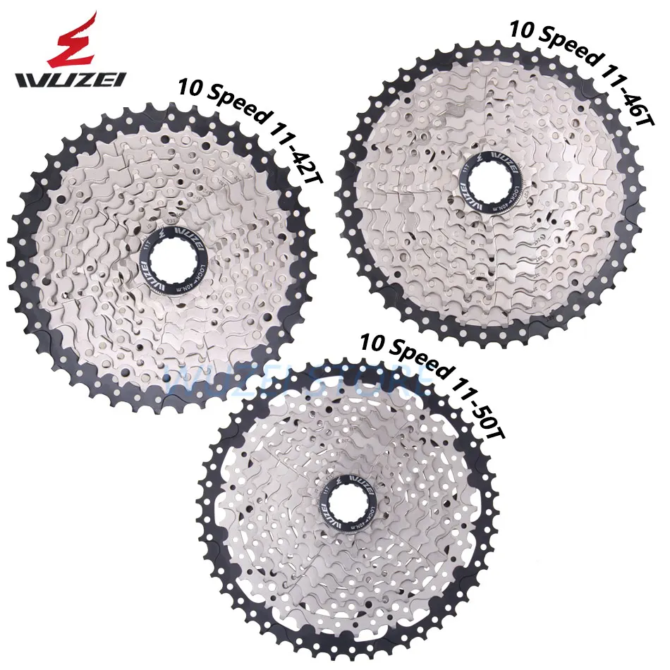 WUZEI MTB кассета 8S/9S/10S/11/12 Скорость 32/36/40/42/46/50/52T Сталь звездочки горный велосипедный