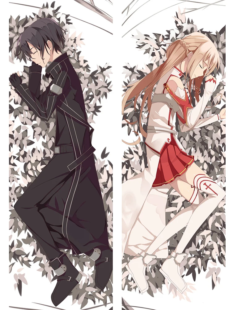 

Anime SAO Sword Art Online Alicization Alice Zuberg Asuna Kirito Leafa ALO VR Online Game waifu dakimakura body pillow cover