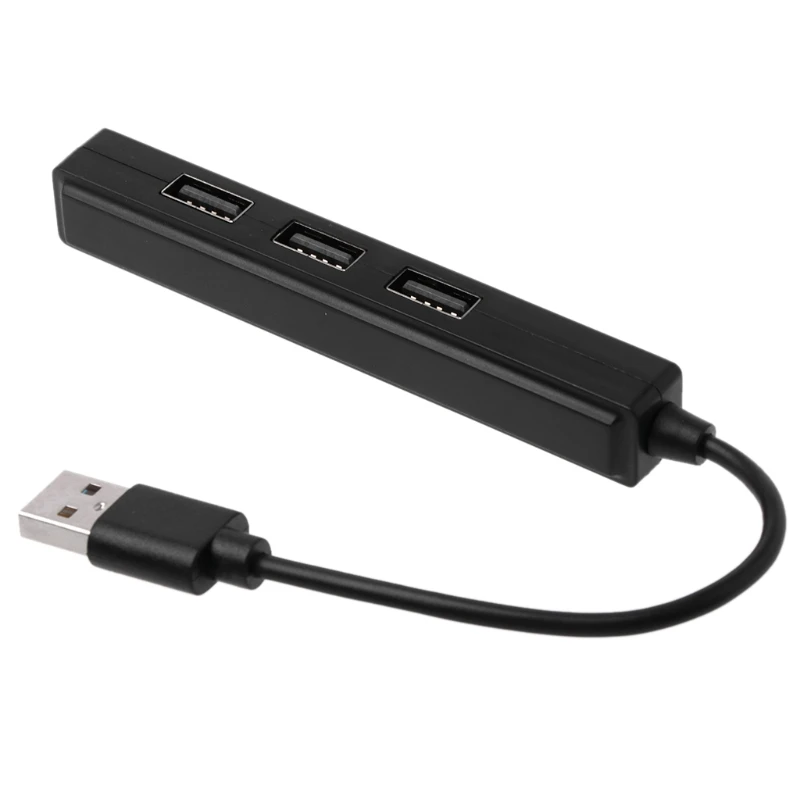 

USB 2.0 3 Ports Hub With 3.5mm Sound Card Audio Output for PC Laptop Mac Windows