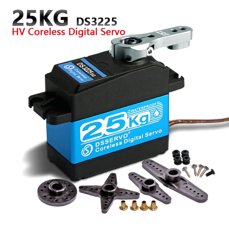 

R/C Gear Servo Engine 25KG High Torque Full Scale Servo for 4WD 1:8 1:10 Buggy