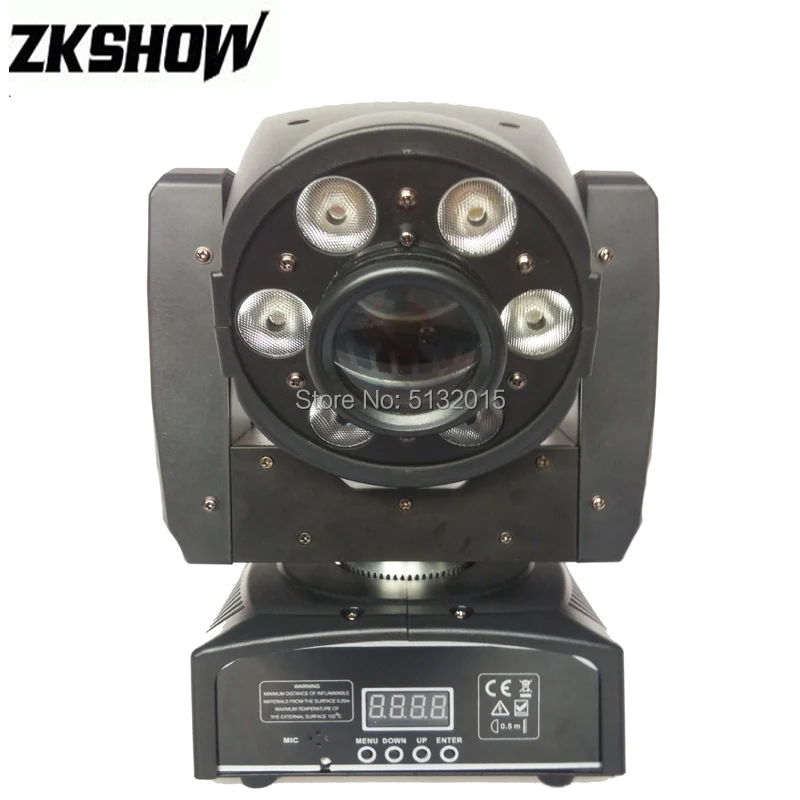 2PCS/Lot 30W Spot 6*8W Wash LED Moving Head Manual Focus DMX Stage DJ Lighting Effect Projector Disco Party Club Live Activity - купить по
