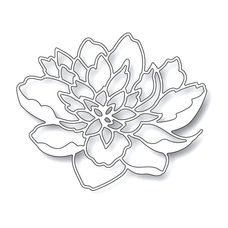 Новинка 2020 г. металлические пресс-формы с красивыми растениями и цветами для