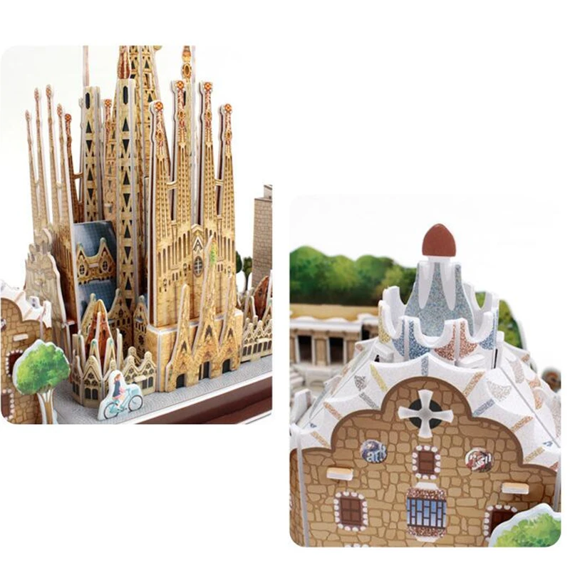 Классический головоломки Россия Мексика Красный Sbaski часовой башни Saint Basil's Cathedral, головоломка Кирпич весы Стиль модели комплектов мир здания