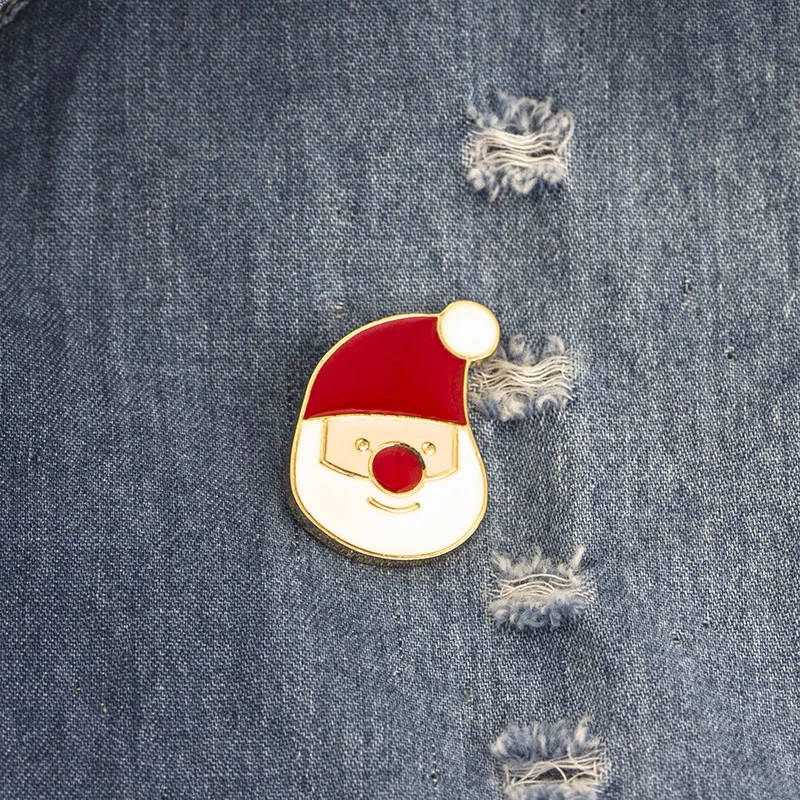 Рождественские подарки оптом для женщин девочек эмаль Санта Клаус X'