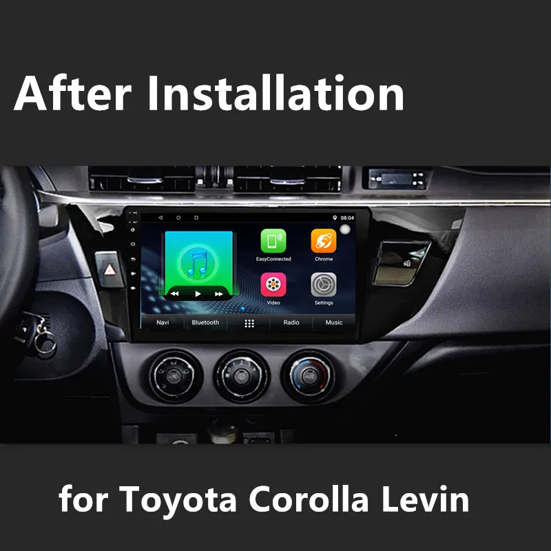 1din Android8.1 автомобильный аудио стерео радио для Toyota Corolla Lewin 2013 2014 2015 2 + 16G gps