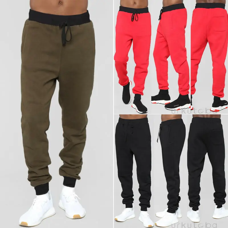 Mens Sport Trousers Sweat Pants Jogging Joggers Tracksuit Hiphop Casual Bottoms | Мужская одежда