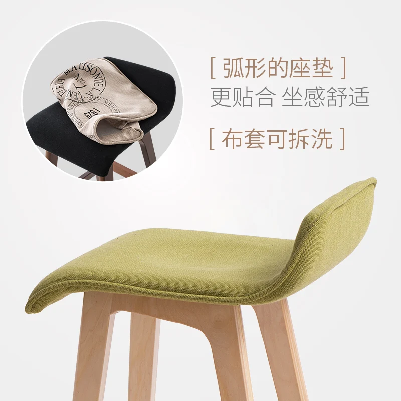 Простой креативный стул из настоящей древесины Европейский металлический sgabello