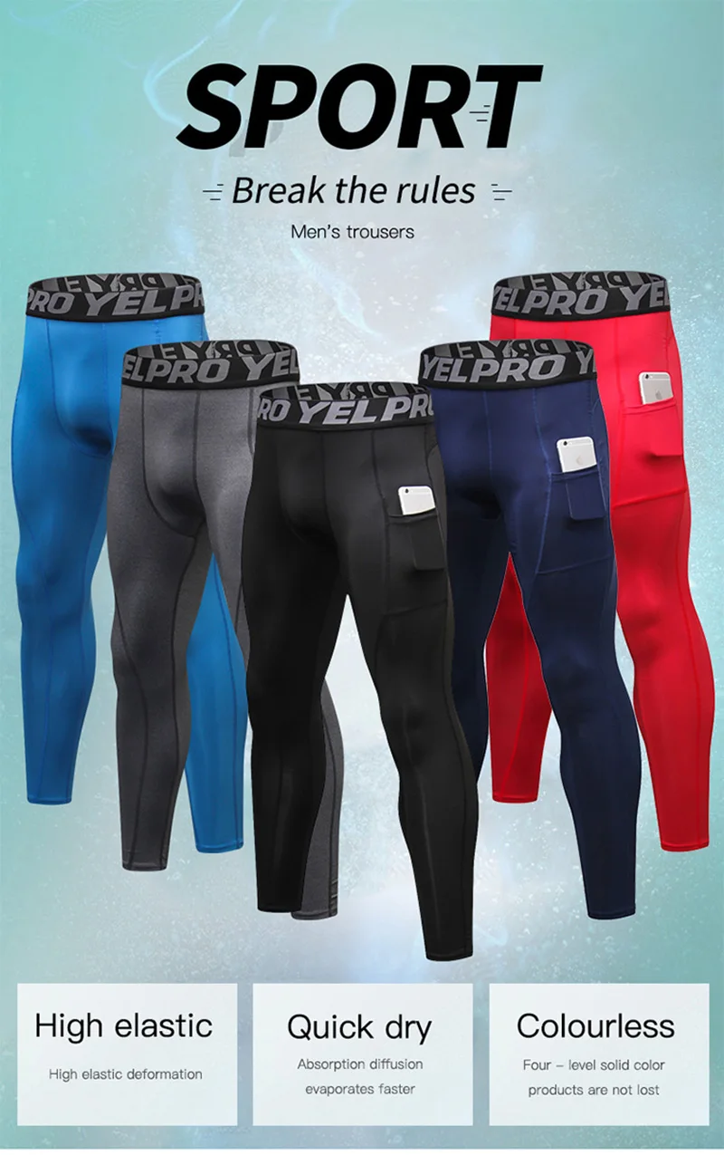 Winter Quality Thermal Casual Pants Men Brand Compression Tights Skinny Leggings Men Fashion Elastic Fitness Male Trousers