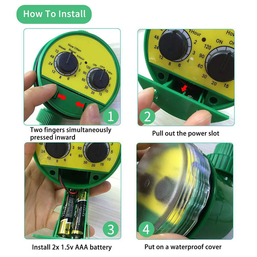

Automatique Contrleur D'irrigation Maison Robinet Tournant Sphrique Tuyau D'arrosage De Jardin Robinet Minuterie Extrieure