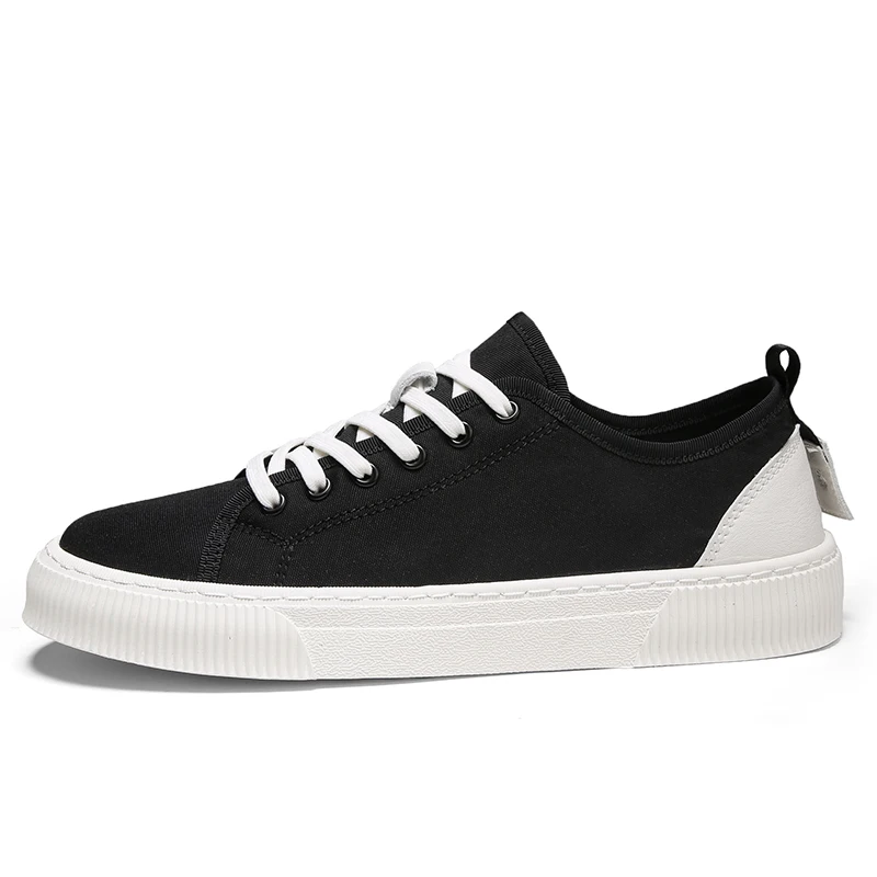 

2021 summer new men's casual shoes rubber hard-wearing canvas men shoes breathable anti-odor slip-on Male sneakers