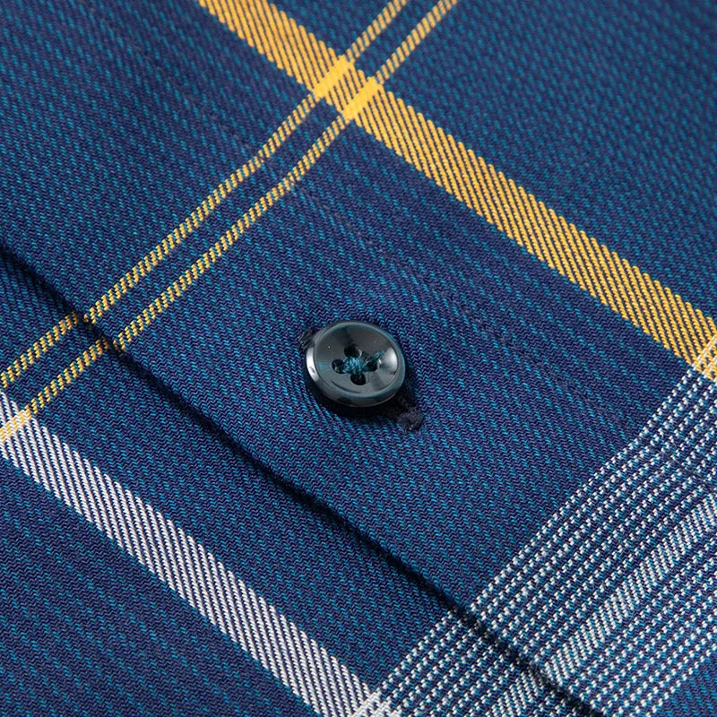 Рубашка мужская хлопковая с длинным рукавом Повседневная блуза из ткани Оксфорд