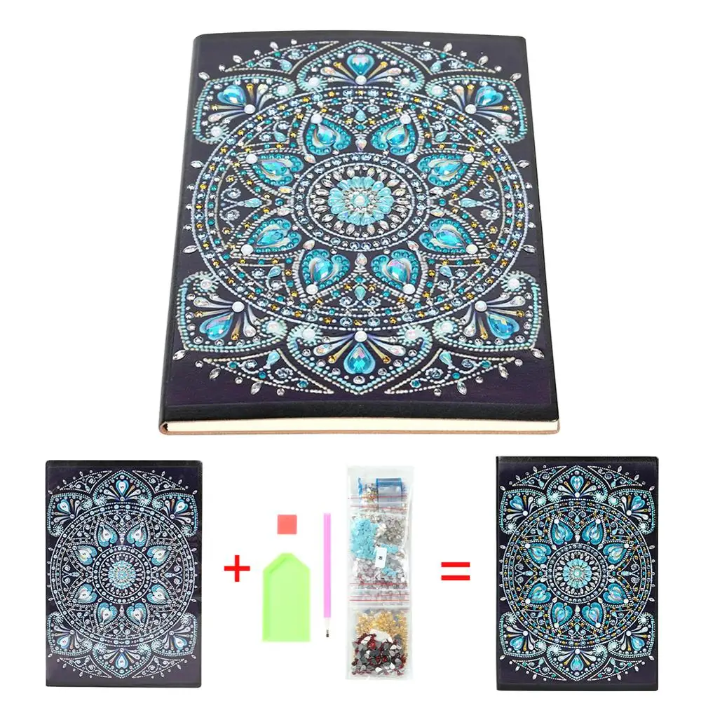 G-60 Sheets Notebook Newst DIY цветок особой формы алмазная живопись 60 страниц А5 Блокнот Дневник Книга вышивка наборы Алмазная мозаика домашняя декоративная - Цвет: G-60 Sheets Notebook
