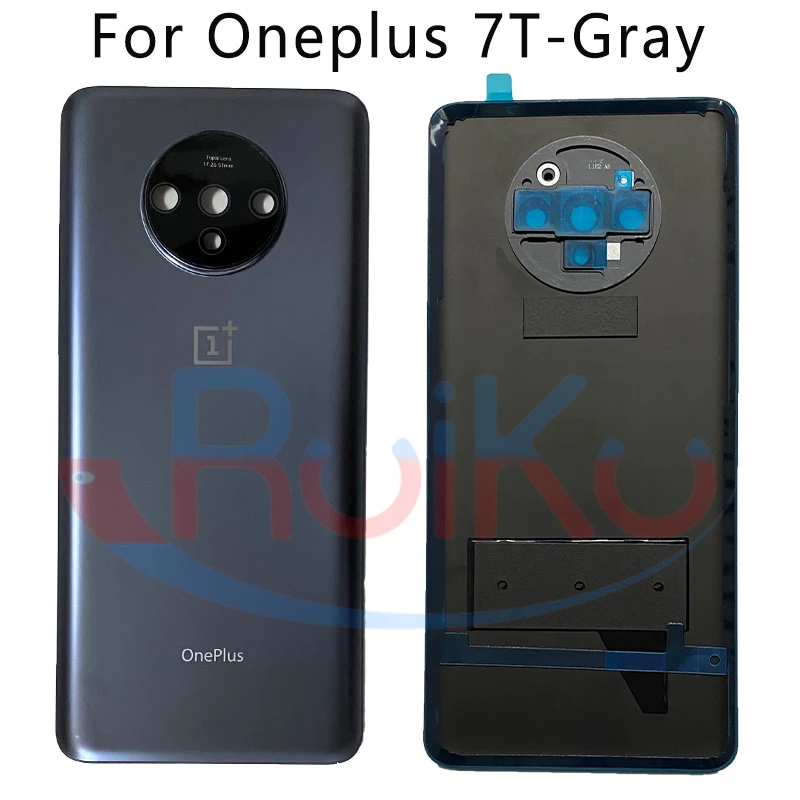 Новое заднее стекло OnePlus 7T Крышка батарейного отсека One Plus 7t задняя панель корпуса