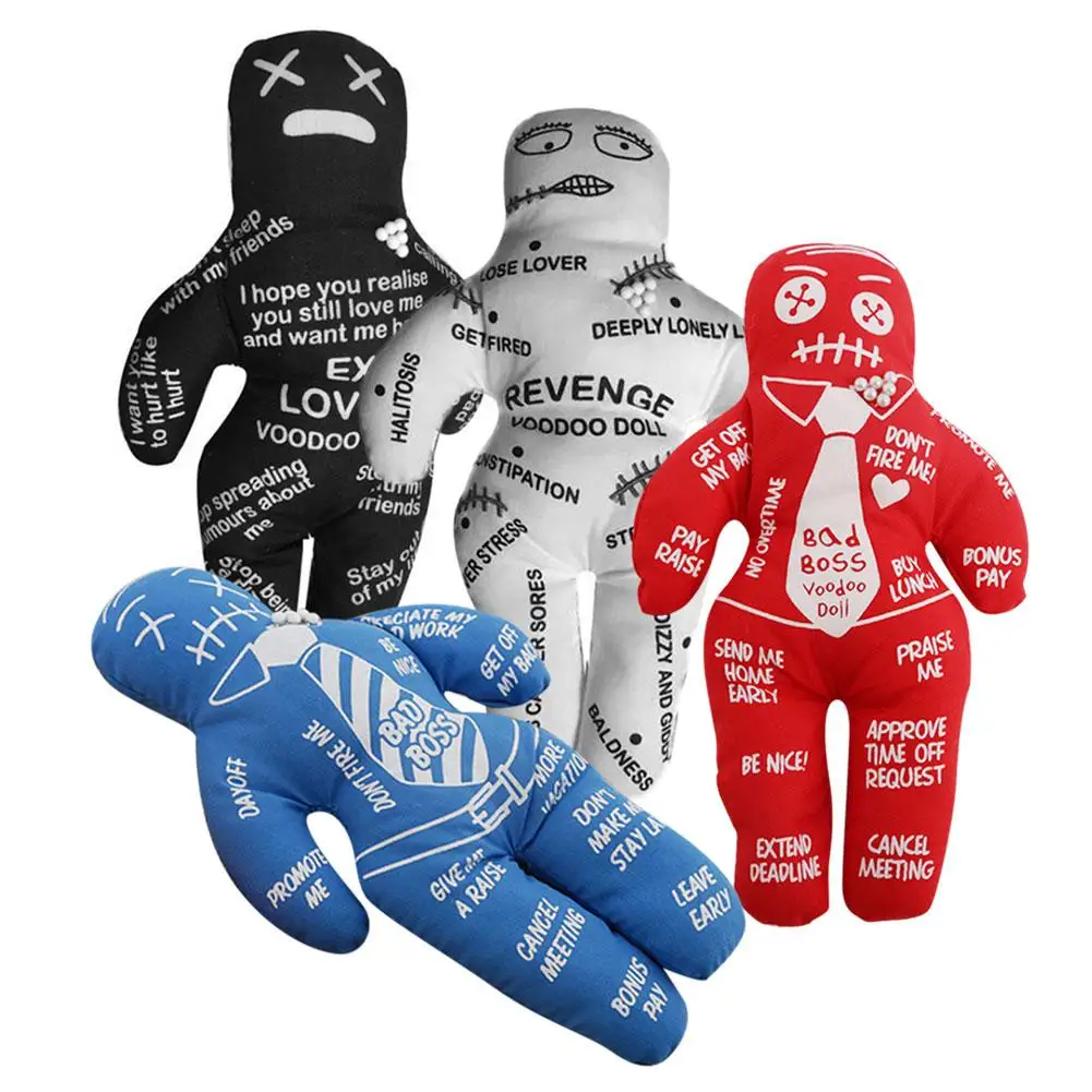 

Bad Boss Voodoo Doll Stress Relief Reducer Doll Best Novelty Gift For Pink Elephant Exchange Polyester Doll Holiday Party Gifts