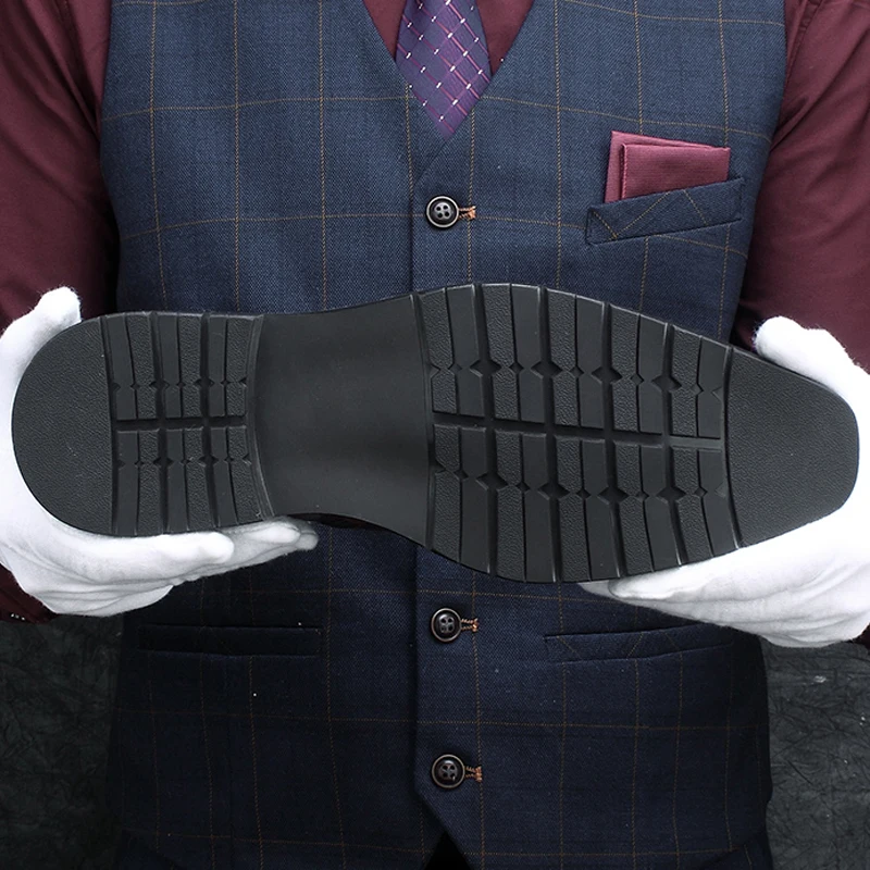 

New Arrival Genuine Leather Men's Handmade Ankle Boots Square Toe Laces Cap Toe Oxfords Formal Dress Handmade Man Shoes HKN194