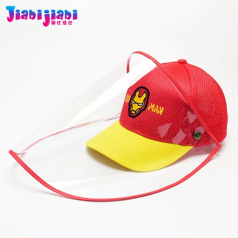 Летняя детская шапка маска для противовирусного лица Защитная Прозрачная