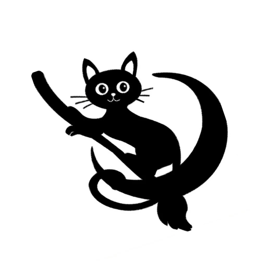 Милые наклейки на стену и туалет для кошек верховых прогулок Наклейки стены