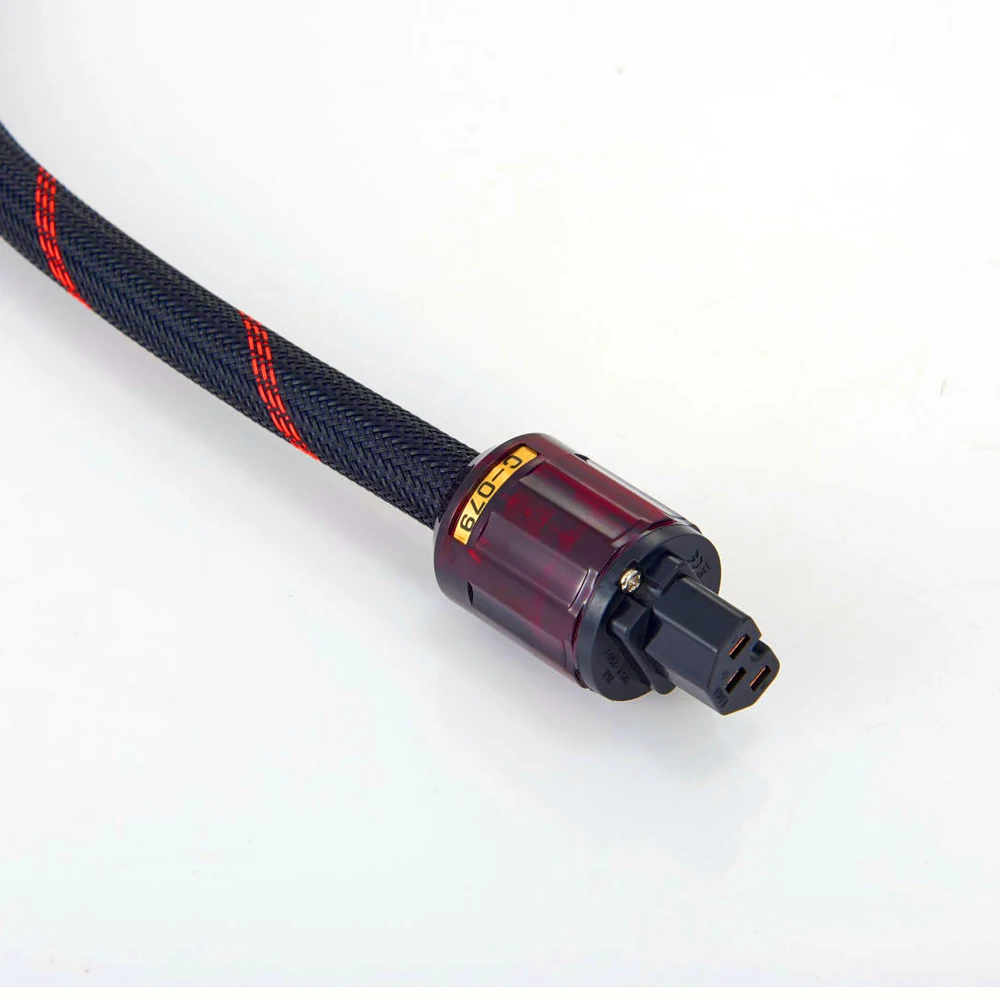 Hi-end OFC Copper US Power Cable P-079+P-079 power plug connector jack Extension cable AMP supply | Электроника