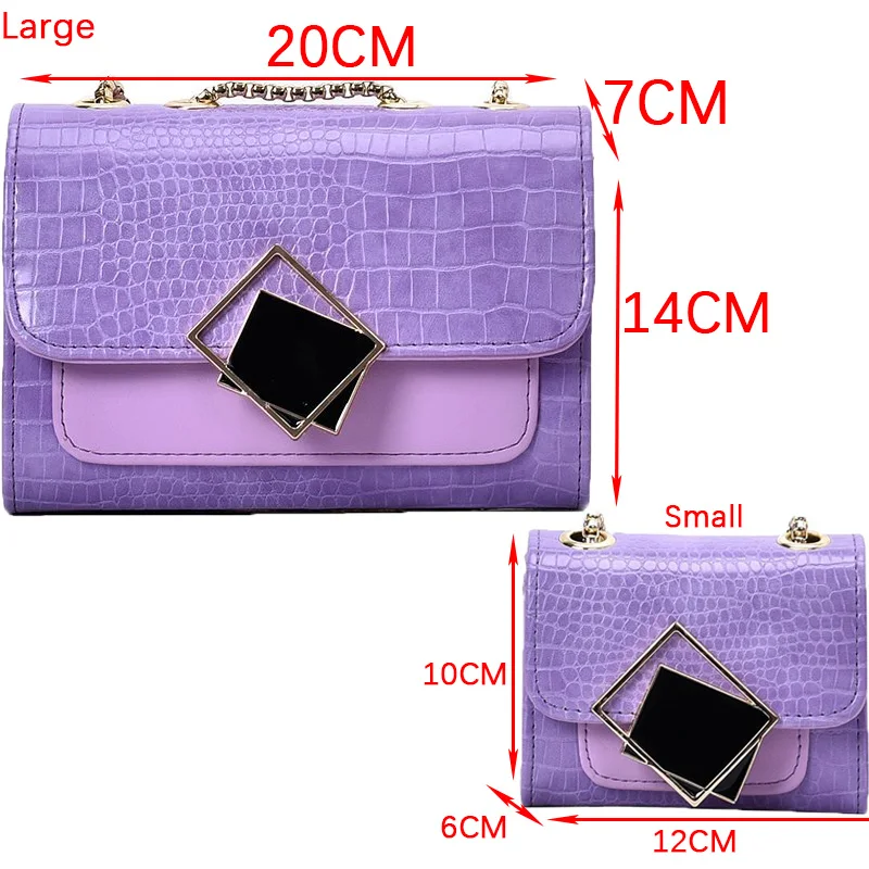 

Crocodile Print Shoulder Bag 2020 Women Luxury Designer Crossbody Bags Female Shopper Purses And Handbags Leather Flap Tote