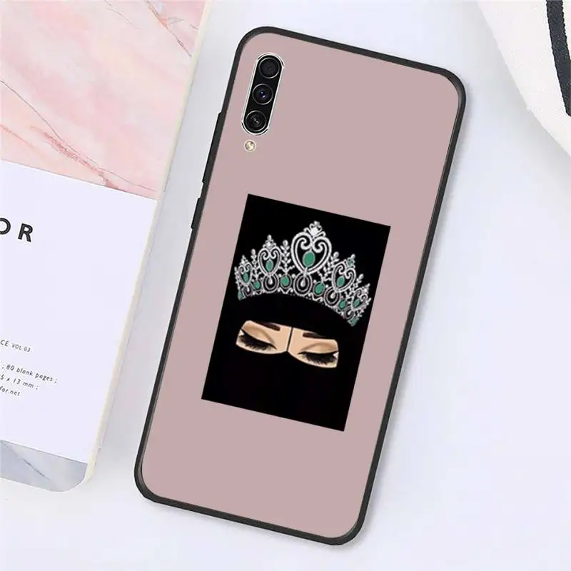 

Muslim Islamic Arabic Hijab Face Gril Phone Cases For Samsung galaxy S 9 10 20 A 10 21 30 31 40 50 51 71 s note 20 j 4 2018 plus