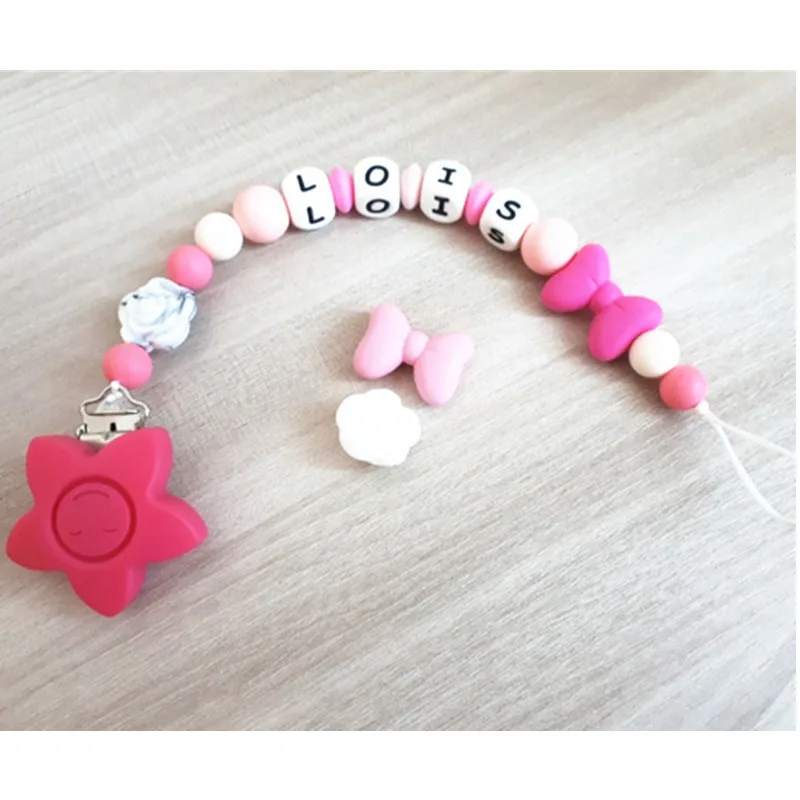 Силиконовые зажимы Chenkai с улыбкой 50 шт. сделай сам детская звезда пустышка