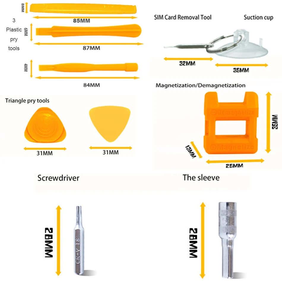 Прецизионный магнитный Набор отверток Onnfang различные биты для винтов