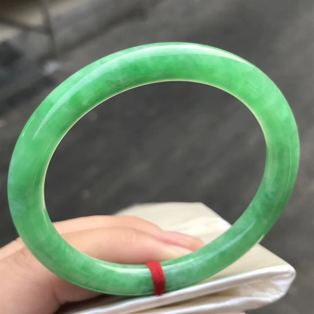 Только один! 58 5 мм Сертифицированный (класс А) 100% натуральный зеленый нефритовый