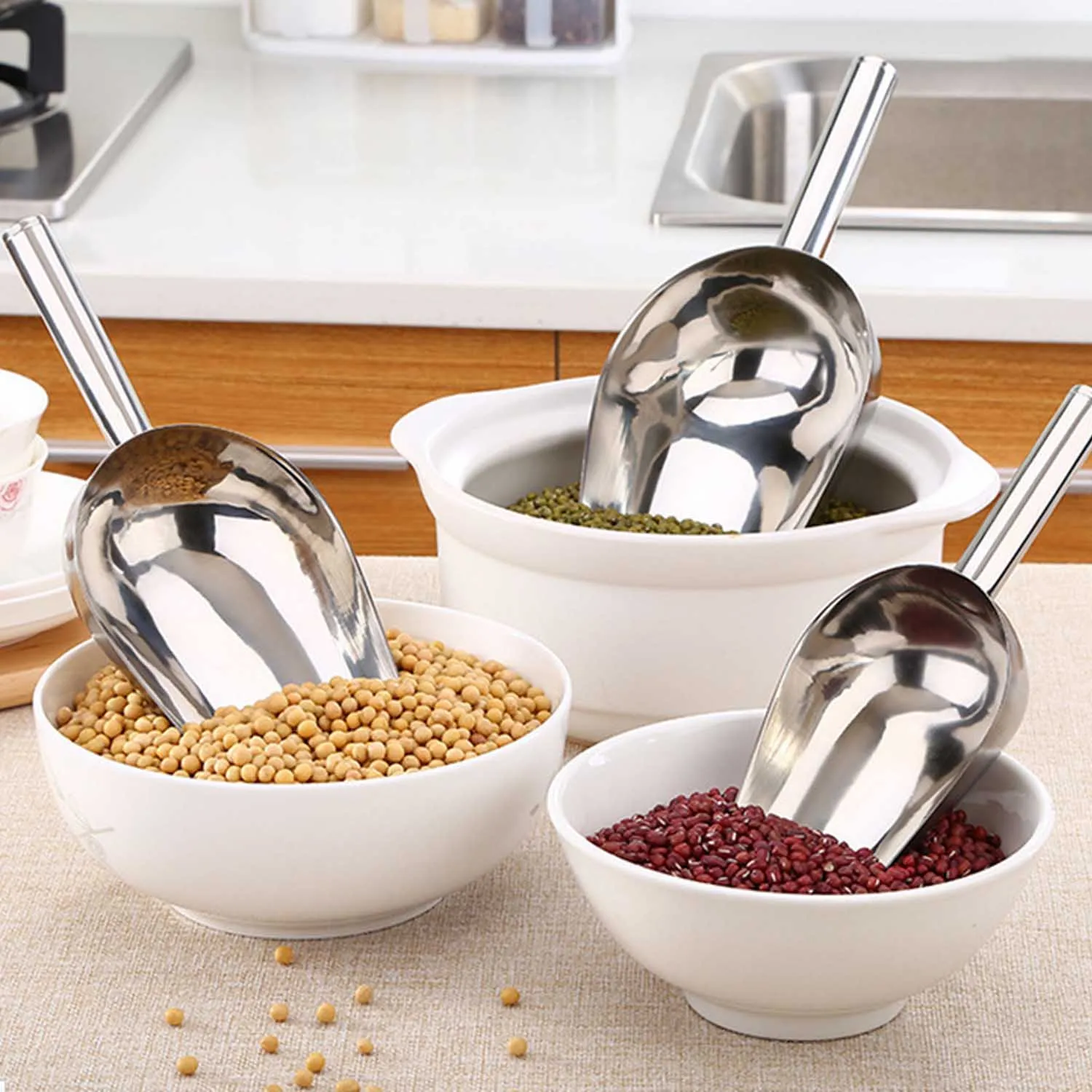 Behogar 2 шт./компл. 8 дюймов Нержавеющая сталь Круглый Бар паб дома кубики льда