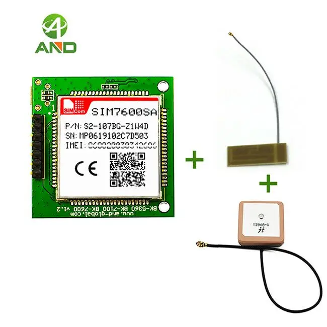 1 шт. SIM7600SA LTE Cat1 мини основная плата, 4 г SIM7600SA коммутационная плата для Австралии/Новой Зеландии/Южной Америки - Цвет: With GPS 4G antennas