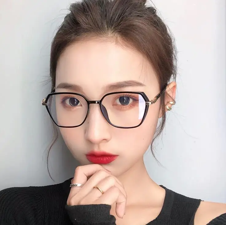 

Классические очки с защитой от синего света, женская и мужская фоторамка, компьютерные очки, металлические полуоправы, очки с прозрачными л...