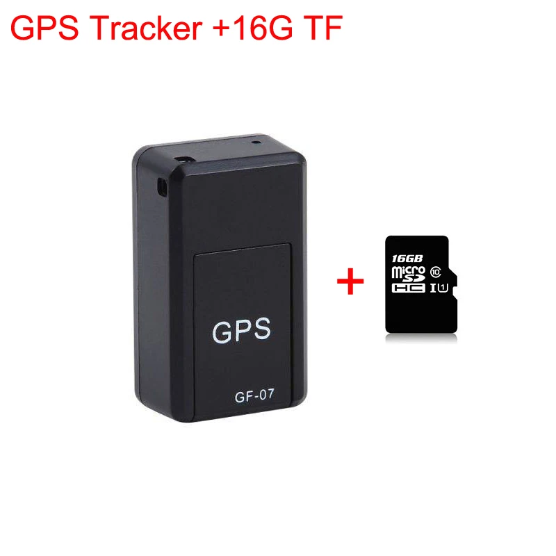 GPS with 16GTF Мини gps трекер Автомобильный gps локатор трекер Автомобильный gps трекер анти-потеря записи отслеживающее устройство Голосовое управление может записывать детей - Цвет: GPS with 16GTF