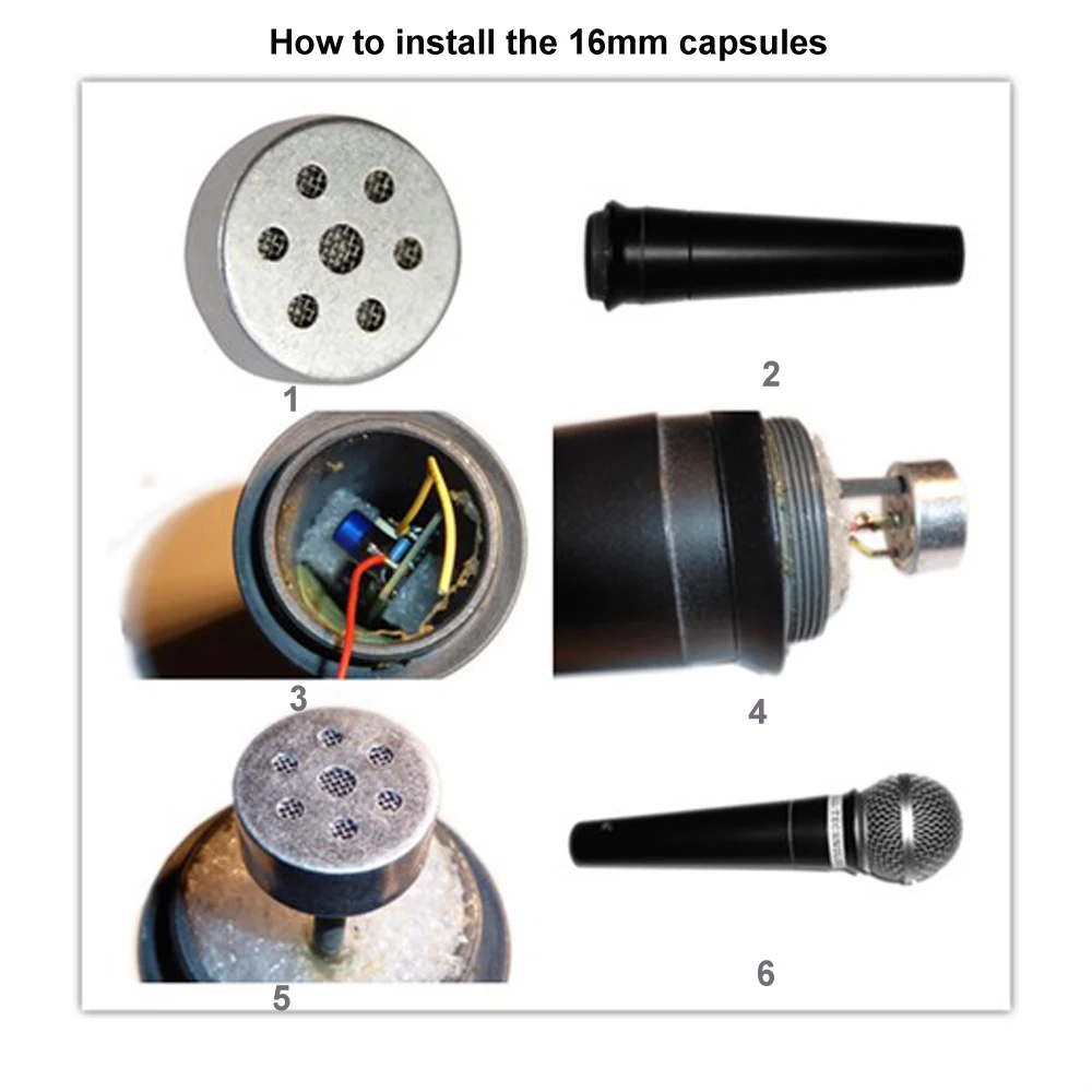 16 миллиметровый микрофон Капсулы с конденсаторным микрофоном для всех видов