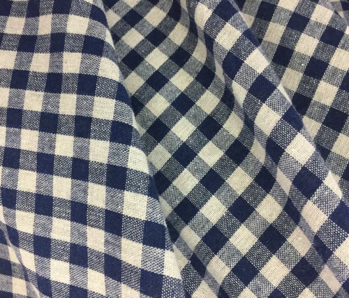 6mm plaid navy Классическая клетчатая хлопковая ткань для платья рубашка Косплей DIY швейная крышка стола Подушка Текстиль для дома - Цвет: 6mm plaid navy