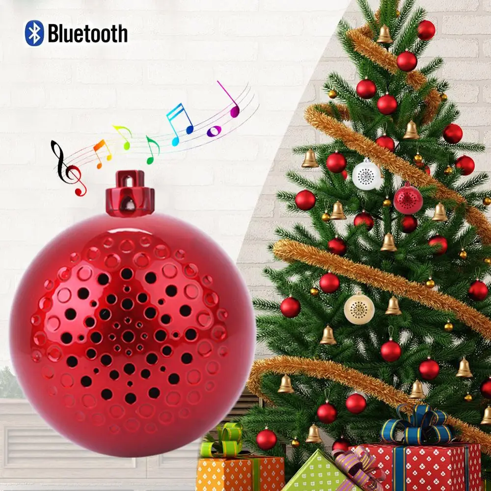 Рождественский подарок Bluetooth динамик мини портативный подарок Звук Шар Портативный беспроводной громкий динамик беспроводной украшения рождественской елки