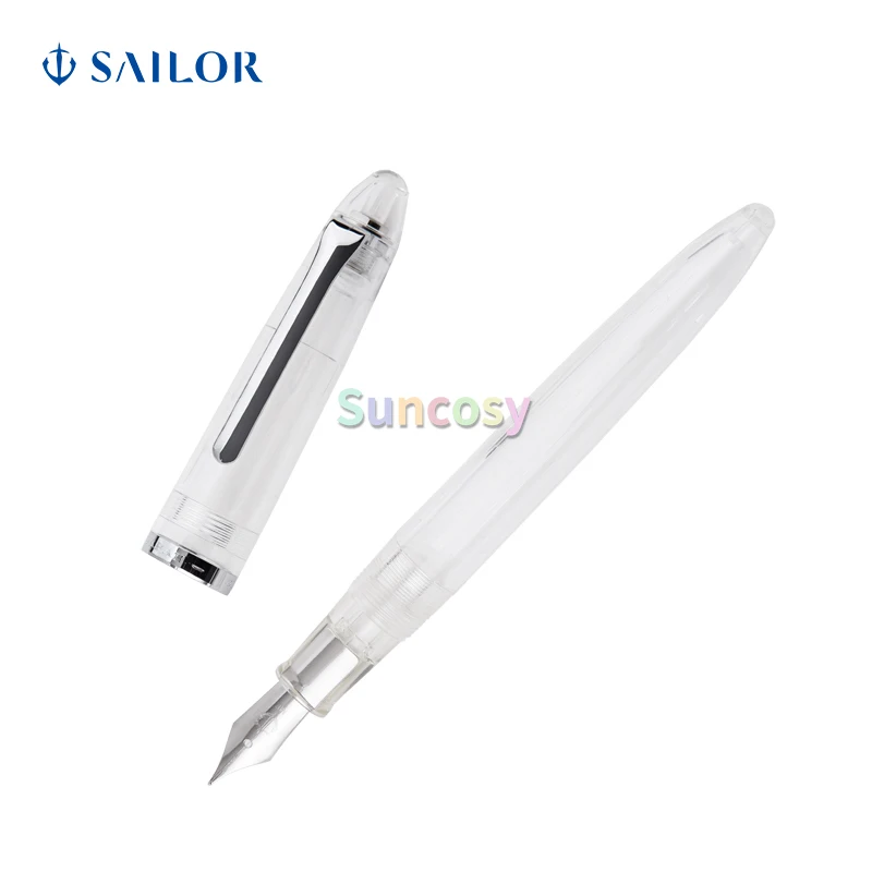 Sailor Junior Skeleton Demonstrator Nickle Chrome Plated MF Nib Fountain Pen PMMA resin / Transparent Gift pen 11-9924-300 |