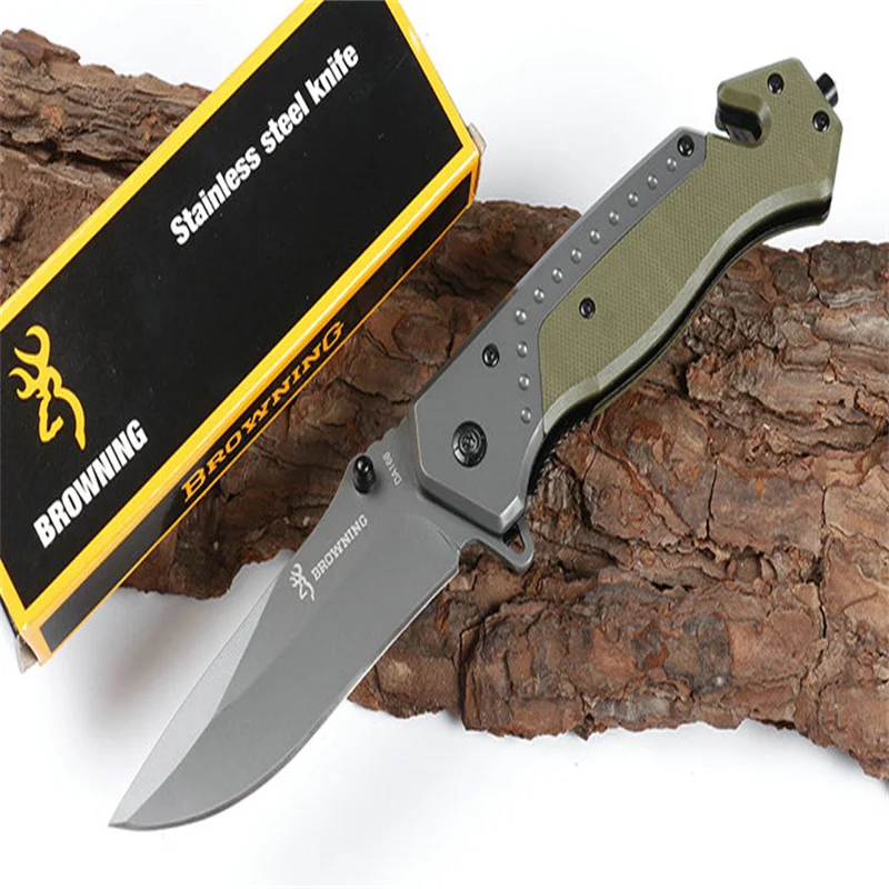 Складной нож Browning DA166 быстрооткрывающийся (два цвета) острый клинок 3Cr13 G10 Hnadle для
