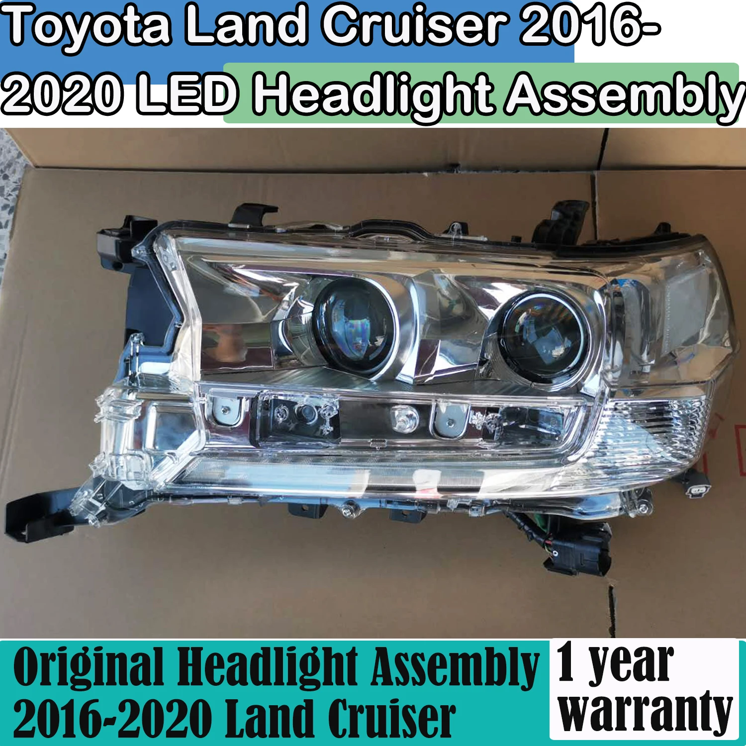 

Для Toyota Land Cruiser, оригинальная светодиодная фара в сборе 2016- 2020 с дневными ходовыми светильник