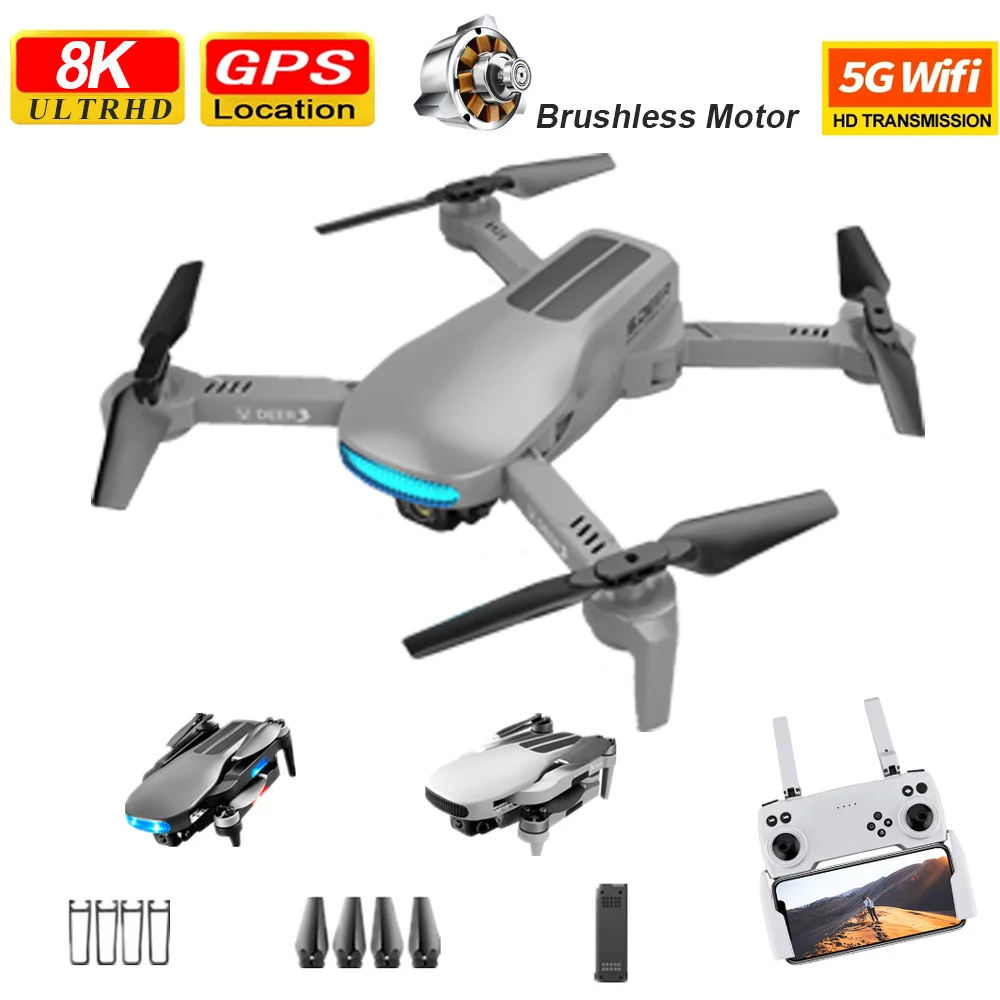 

Дрон LU3 MAX, двойная камера 8K Hd, GPS, Wifi, Fpv, складной