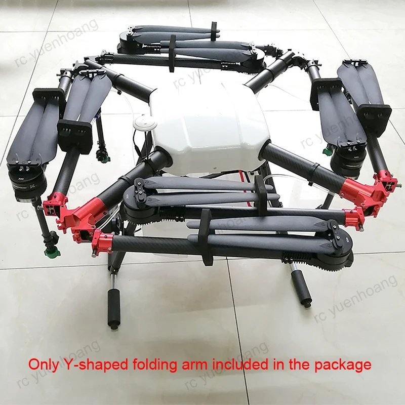 

1PC Metal Y Shaped Folding Arm 30 to 28mm Pipe Clip Clamp Carbon Tube Joint Connector Horizontal Folded Seat for RC Plant UAV