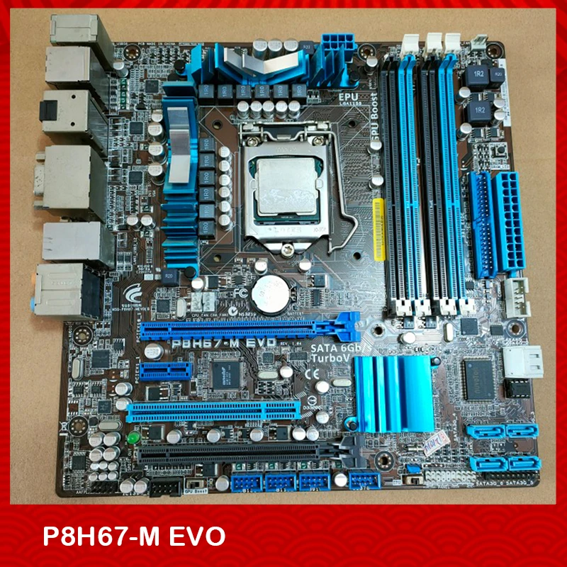 

Оригинальная настольная материнская плата для ASUS P8H67-M EVO H67 LGA1155 DDR3 USB 3,0 SATAIII полностью протестирована