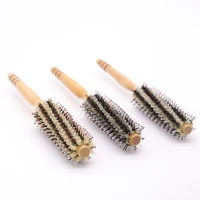 antistatic curly hair care hair brush boar bristle salon home brush styling roller curly nylon hair brush with logo curling iron