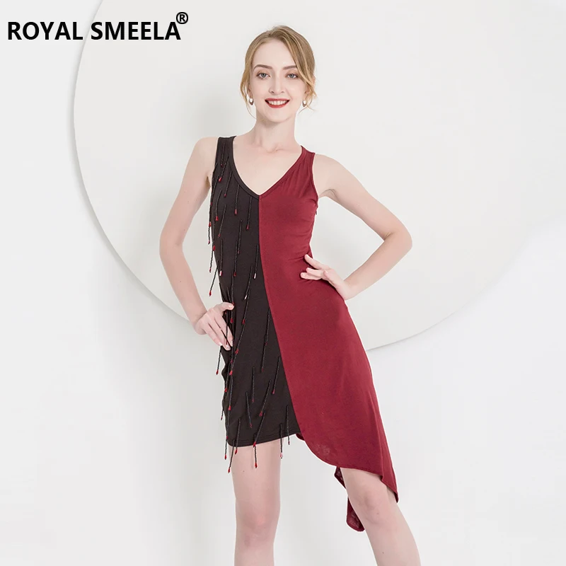 Женское платье с бахромой для латиноамериканских танцев