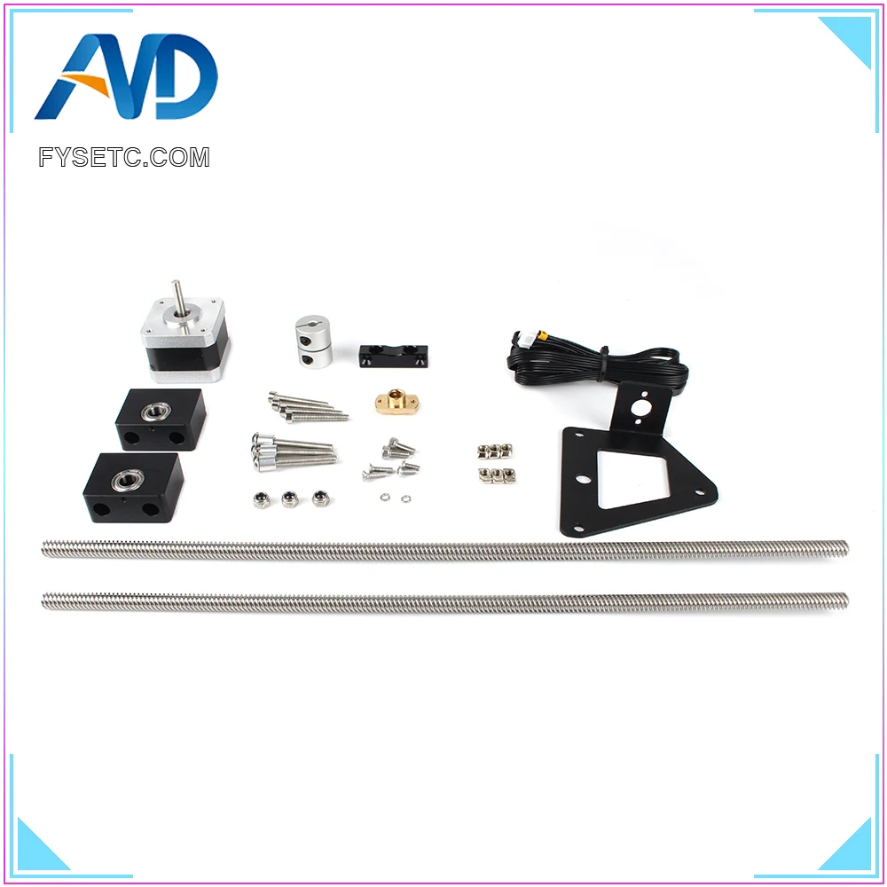 ender 3 aluminum dual z axis lead screw upgrade kit 3d printer part for ender 3 pro free global shipping