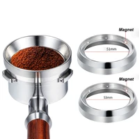 51mm hands free espresso dosing funnel portafilters coffee powder dosing ring replacement funnels accessories for homecafe use