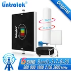 5-полосный усилитель сигнала Lintratek, ретранслятор 800 900 GSM 2100 1800 LTE 2600 4 полосы B20 B8 B1 B3 B7 2G 3G 4G, усилитель интернет-сигнала