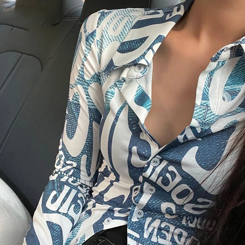 

Футболка женская с длинным рукавом, V-образным вырезом и надписью